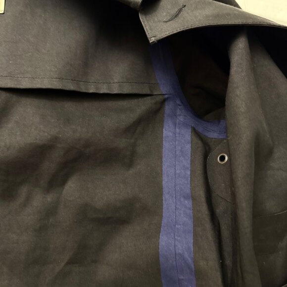 MACKINTOSHI black Oxford bonded cotton trench coat  size 40 $1195 + tax - Picture 13 of 16